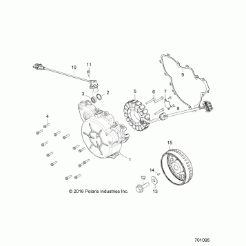 ENGINE, STATOR and COVER - Z19VBA87A2/E87AG/AK/LG (701095)