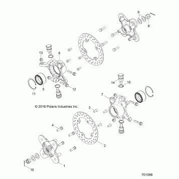 SUSPENSION, FRONT CARRIER - Z17VBE99AR/AL/AE (701098)