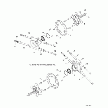 SUSPENSION, REAR CARRIER - Z17VBE99AR/AL/AE (701100)