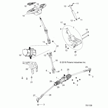 STEERING, POWER STEERING ASM. - Z19VBE99AM/BM/LM (701139)