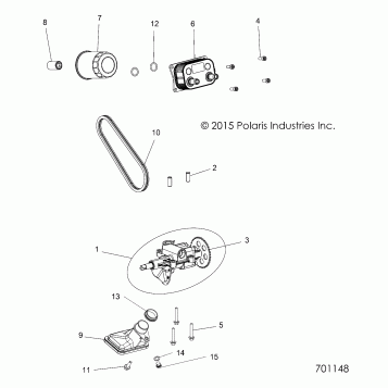 ENGINE, OIL PUMP and OIL COOLER - Z19VBE99AM/BM/LM (701148)