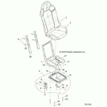 BODY, SEAT ASM. AND SLIDER - Z19VCE99AM (701153)