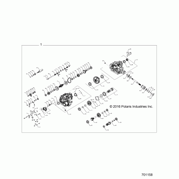DRIVE TRAIN, MAIN GEARCASE INTERNALS - Z19VCE99AM (701158)