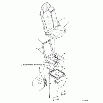 BODY, SEAT ASM. AND SLIDER - Z20NAE99AC/AL/AN/BC/BL/BN/LL/K99AF/AK/BF/BK/M99AL/R99AZ/BZ (701178)