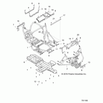 CHASSIS, MAIN FRAME AND SKID PLATES - Z17VD_99AB/AK/AM/AW/LW (701180)