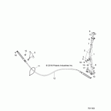 DRIVE TRAIN, GEAR SELECTOR - Z20NAR99AZ/BZ (701183)