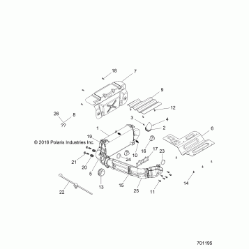 ENGINE, EXHAUST SYSTEM - Z17VFE99LW (701195)