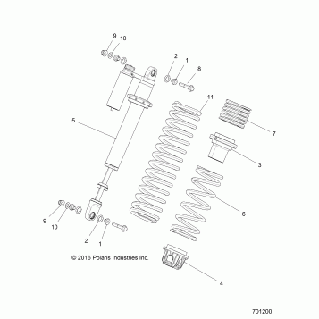 SUSPENSION, FRONT SHOCK MOUNTING - Z17VD_99AB/AK/AM/AW/LW/AZ/AP (701200)