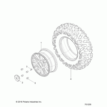 WHEELS, FRONT - Z20NAE99AC/AL/AN/BC/BL/BN/LL/K99AF/AK/BF/BK/M99AL (701205)