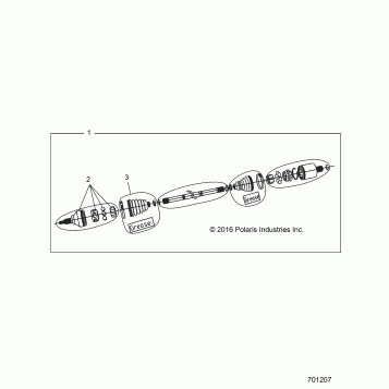 DRIVE TRAIN, FRONT HALF SHAFT - Z17VDE99AM/AP/AW/K99AK (701207)