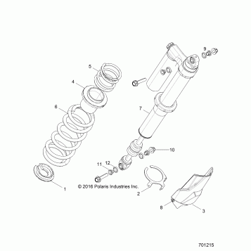 SUSPENSION, REAR SHOCK MOUNTING - Z17VFE99AM/AW/LW/AP/M99AB (701215)