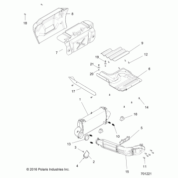 ENGINE, EXHAUST SYSTEM - Z146T1EAM/EAW (701221)