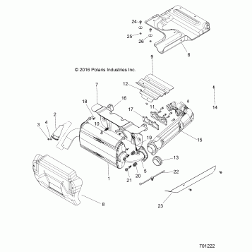 ENGINE, EXHAUST SYSTEM - Z15VFE99AT/AV/AP (701222)