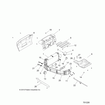 ENGINE, EXHAUST SYSTEM - Z16VDE99AF/AM/LM/AS/M99AM (701226)