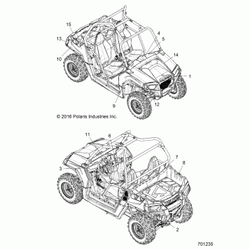 BODY, DECALS - Z17VHA57A2/E57AU (701235)