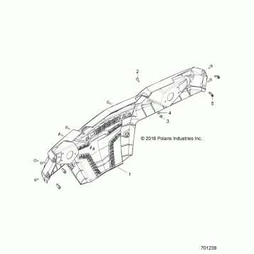 BODY, REAR BUMPER - Z17VHA57A2/E57AU (701239)
