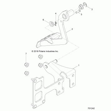 BRAKES, PEDAL and MASTER CYLINDER - Z17VHA57A2/E57AU (701242)