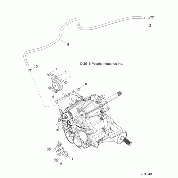 DRIVE TRAIN, MAIN GEARCASE MOUNTIN - Z17VHA57A2/E57AU (701249)