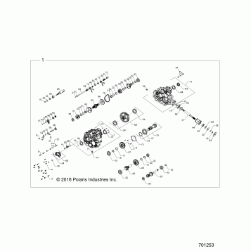 DRIVE TRAIN, MAIN GEARCASE - Z17VHA57A2 (701253)