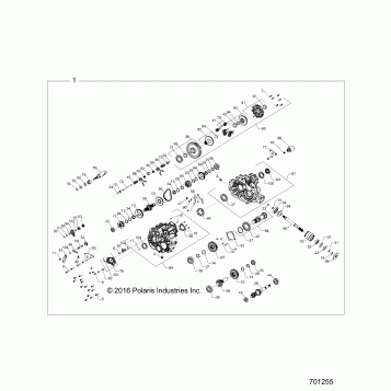 DRIVE TRAIN, MAIN GEARCASE - Z17VHE57AU (701255)