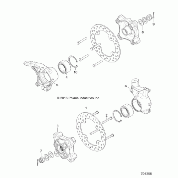 SUSPENSION, FRONT CARRIER - Z17VJE57AR (701356)