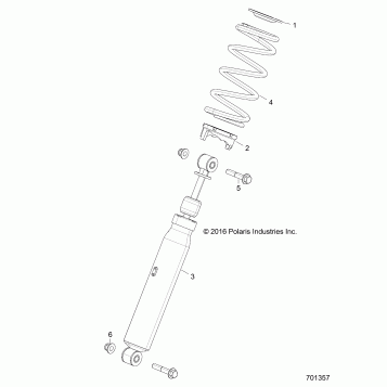 SUSPENSION, FRONT SHOCK MOUNTING - Z17VJE57AR (701357)