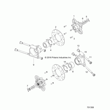 SUSPENSION, REAR CARRIER - Z17VJE57AR (701358)