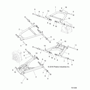 SUSPENSION, REAR CONTROL ARMS - Z17VJE57AR (701359)