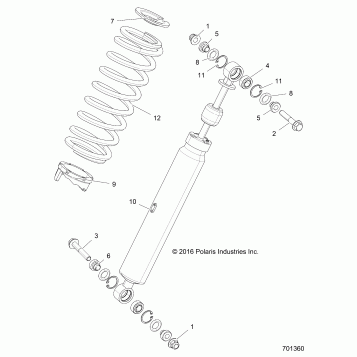 SUSPENSION, REAR SHOCK MOUNTING - Z17VJE57AR (701360)