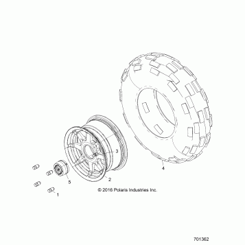WHEELS, FRONT - Z17VJE57AR (701362)