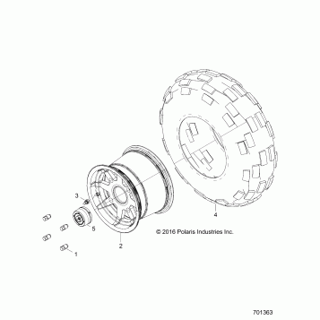 WHEELS, REAR - Z17VJE57AR (701363)
