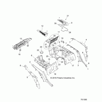 BODY, REAR RACK AND FENDERS - Z17VFE92AK/AM/AB (701385)