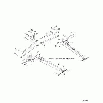 SUSPENSION, REAR CONTROL ARMS - Z17VFE92AK/AM/AB (701392)