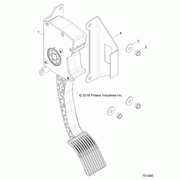ENGINE, THROTTLE PEDAL - Z20NAE99AC/AL/AN/BC/BL/BN/LL/K99AF/AK/BF/BK/M99AL/R99AZ/BZ (701480)