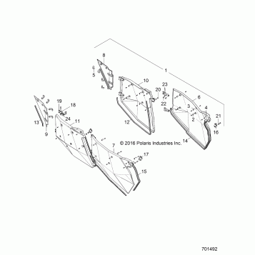 BODY, DOORS - Z19VFK99LK/LE (701492)