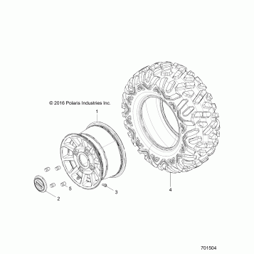 WHEELS, REAR - Z17VFE92AK/AM/AB (701504)
