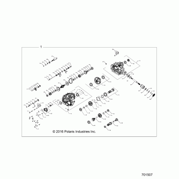 DRIVE TRAIN, MAIN GEARCASE INTERNALS - Z17VDE99AP/AW/KAK (701507)