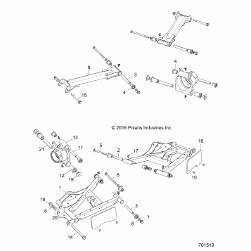 SUSPENSION, REAR CONTROL ARMS - Z15VBA87AJ/LJ/E87AK/AM/AT/LT/AL/AV (701518)