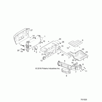 ENGINE, EXHAUST SYSTEM - Z17VFE99AM/AW/AP/M99AB (701520)