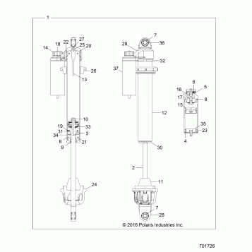 SUSPENSION, FRONT SHOCK INTERNALS - Z17VD_99AB/AK/AM/AW/LW/AZ/AP (701726)