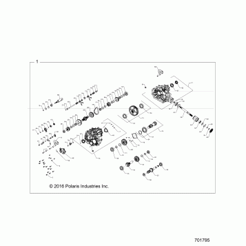 DRIVE TRAIN, MAIN GEARCASE INTERNALS - Z19VFM99AL (701795)