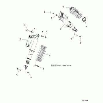 SUSPENSION, FRONT SHOCK MOUNTING - Z17VBE99AR/AL/AE (701823)