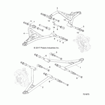 SUSPENSION, FRONT CONTROL ARMS - Z19VBE99AM/BM/LM (701875)