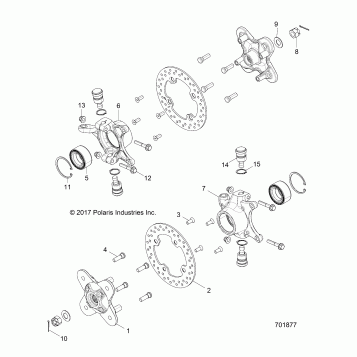 SUSPENSION, FRONT CARRIER - Z19VBE99AM/BM/LM (701877)