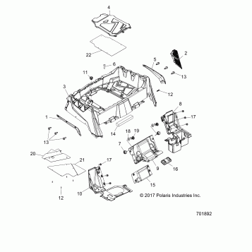 BODY, REAR RACK and FENDERS - Z18VHA57B2 (701892)