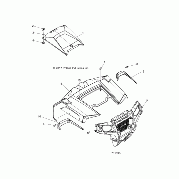 BODY, HOOD and FRONT BODY WORK - Z18VHA57B2 (701893)