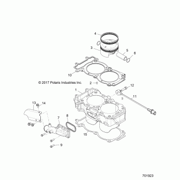 ENGINE, CYLINDER AND PISTON - Z19VEL92AK/BK/AR/BR/LR/AM/BM (701923)