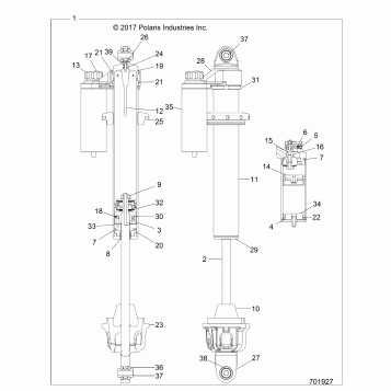 SUSPENSION, FRONT SHOCK - Z20NAE92AL/AR/BL/BR/F92AL/AR (701927)