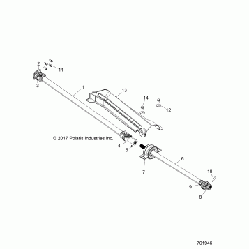 DRIVE TRAIN, FRONT PROP SHAFT - Z19VFE92AC/BC/AD/BD/AM/BM/LAG/BG (701946)