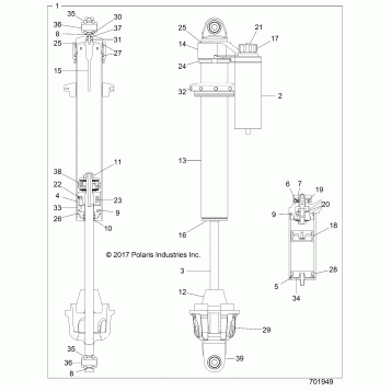 SUSPENSION, FRONT SHOCK INTERNALS - Z20N4E99AC/AL/AN/BC/BL/BN/K99AF/AK/BF/BK (701949)